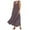 Coffee, variant on Womens Solid Color Round Neck Pockets Casual Long Dress Daily Tank Dress