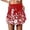 Skirt 131# Red, variant on oqasdz Skirts for Women Floral Prints High Waist Loose Casual Short Skirt Comfort Stretchy Breathable Fashion Outdoor Activities Streetwear