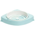 thumbnail image 1 of Wall Mounted Corner Shelf with Rotatable Tray Triangular Corner Stand Space Saving Corner Organizer for Home Bathroom, 1 of 9