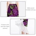 thumbnail image 2 of Grape Beach Skirts Summer Dress Chiffon Women's Casual Polyester Strap Beach Dress for Summer Beach Party, 2 of 6