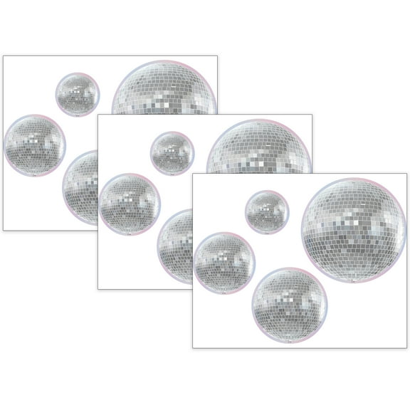 Teacher Created Resources Disco Balls Accents, Assorted Sizes, 60 Per Pack, 3 Packs