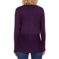 thumbnail image 5 of Cizayoi Women's Draped Open Front Light Weight Cardigan Sweater, 5 of 11