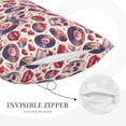 thumbnail image 3 of Lsque record rock Skull lips Pattern Pillow Case – Soft & Cozy Throw Pillow Cover, Hypoallergenic Cushion Case for Sleeping Women with Envelope Closure-16"x24", 3 of 6