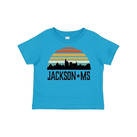 Inktastic Jackson Mississippi Skyline Retro Boys or Girls Toddler T-Shirt