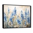 thumbnail image 2 of Designart "Graceful Blue Bonnets Field III" Blue Bonnets Floater Framed Canvas Wall Art, 2 of 5