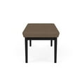 thumbnail image 3 of Amherst Steel Reception Waiting 18.5" 2 Seat Bench / Black Steel / Brown, 3 of 3