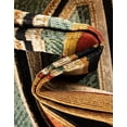 thumbnail image 6 of Unique Loom Outdoor Modern Collection Area Rug - Drift (7' 10" Round Multi/Black), 6 of 9