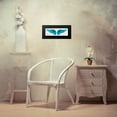 thumbnail image 4 of Joannoo 18x9 Black Modern Framed Museum Art Print Titled - Angel Wings (Aqua), 4 of 5