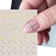 thumbnail image 3 of Bronzing Nail Stickers, Angel Wings Star Moon Necklace Nail Decals, Polished Sliver Golden Pattern Manicure Accessories, 3 of 4