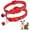 Red, variant on XS Dog Collar with Bell, 2-Pack Puppy Collar with Bells for Girls Kitten Cat Collars Adjustable Buckle for Tiny Little XXS XS XSmall Extra Small Breed Pets Dogs Female