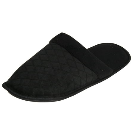 Mens Criss Cross Pattern Memory Foam Slip On Slippers | Walmart Canada