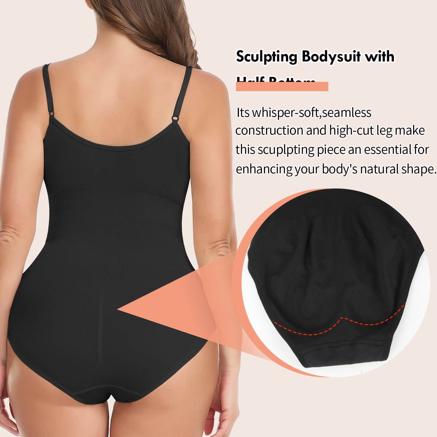 MANIFIQUE Bodysuit for Women Tummy Control Shapewear Seamless