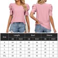 thumbnail image 2 of Camiseta Mujer Camiseta holgada de verano Moda Hollow-out Camiseta para mujer Ropa femenina (Rosa XXL) Ygjytge para Mujer Rosa T M, 2 of 8
