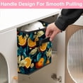 thumbnail image 5 of RATGDN Collapsible Fabric Cube Storage Bin with Double Handles for Living Room Bedroom Office Black - Orange Juice Fruit, 5 of 7