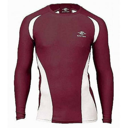 UPC 085925572306 product image for Easton Qualifier Adult Compression Long Sleeve Jersey A164345 Maroon | upcitemdb.com