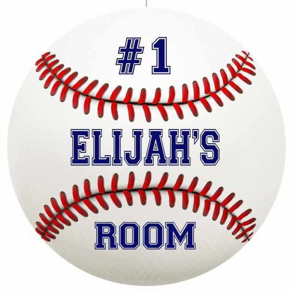 ELIJAH'S Bedroom 12" Round Metal Sign Boys Room Wall Décor Gift 200120030030