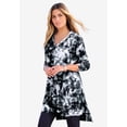 thumbnail image 2 of Roaman's Women's Plus Size French Terry Tunic Hoodie, 2 of 6
