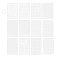thumbnail image 1 of 12pcs Alfabetos Número Stencils Pintura Scrapbook Coloring Plantilla Decorativa, 1 of 7