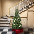 thumbnail image 4 of Costway 6 ft Premium Hinged Artificial Christmas Tree Mixed Pine Needles w/ Pine Cones, 4 of 10