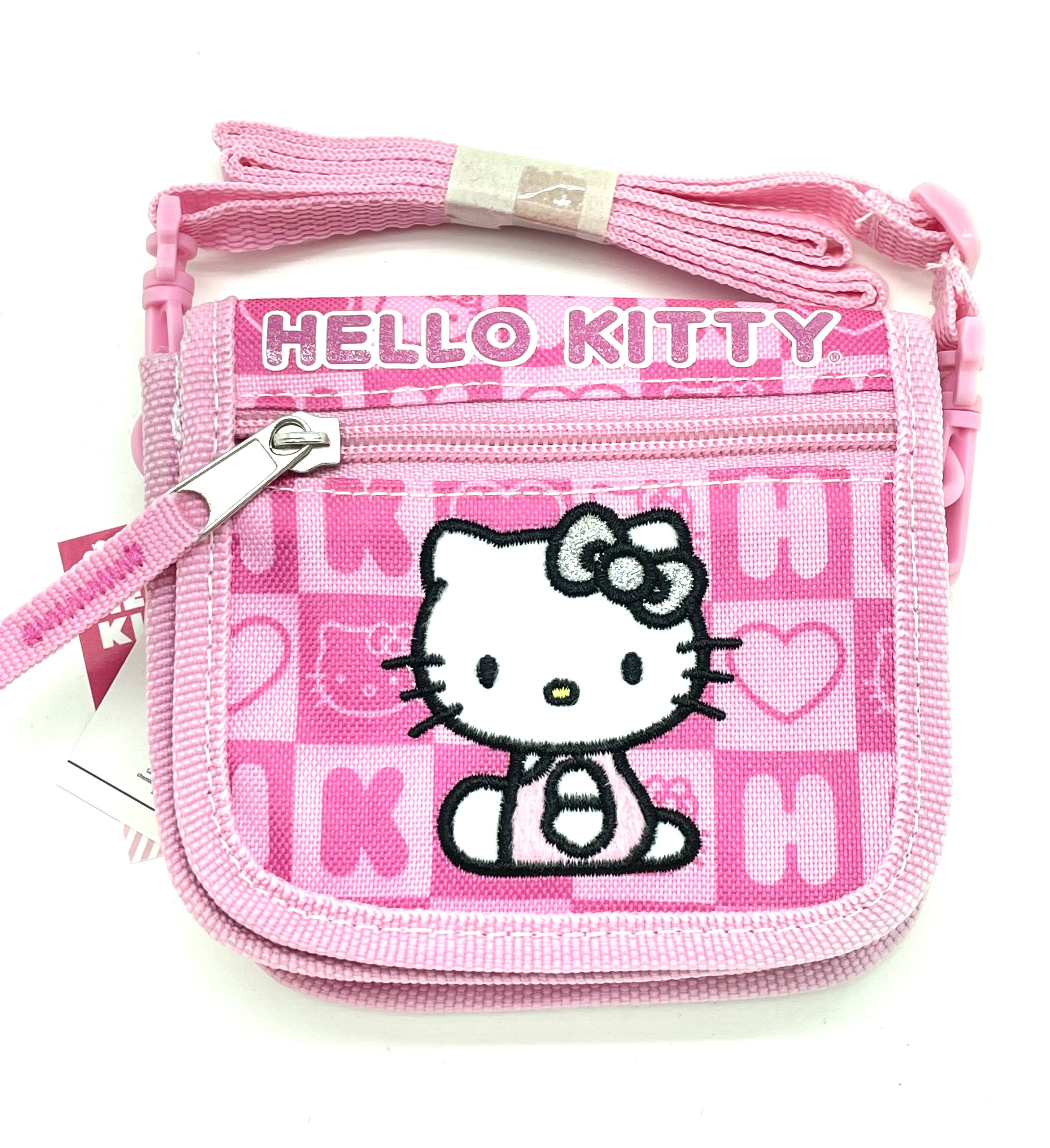 Convenient Padded Pouch has Adjustable/Removable Strap Sanrio Hello Kitty 