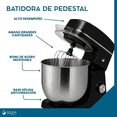 thumbnail image 3 of Batidora De Pedestal 12 Lt | Bowl Acero Comercial Industrial 60 Hz 127V | Incluye Tazón y Accesorios | 6 Velocidades, 3 of 5