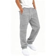 thumbnail image 2 of Efsteb Baggy Sweatpants Boys Straight Wide Leg Joggers Drawstring Elastic Waist Athletic Sweat Pant Casual School Uniform Pants (Gray,5-6 Years), 2 of 8