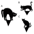 thumbnail image 4 of Halloween Decorations Outdoor, Set of 1 Black Cat Stakes Garden Decor Silhouette Stake Halloween Outdoor Statues, Yard Art Animal Halloween Decor for Lawn Patio, 4 of 7