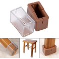 thumbnail image 4 of BRILLAR Protectores de silicona para patas de sillas - Juego de 12 tapas rectangulares para patas de muebles, 4 of 5