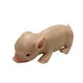 thumbnail image 4 of Cerdo de silicona realista en miniatura, artesanía creativa, lindo modelo de cerdo, juguete para fiesta, interior, oficina, escritorio, chimenea., 4 of 9