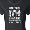 thumbnail image 4 of Inktastic Parkinson Disease Awareness Strength Courage and Support Women's T-Shirt, 4 of 5