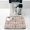 thumbnail image 2 of Washable Rubber Multicolored Floral Dish Drying Mats for Kitchen Counter Home Large Coffee Bar Pad Accessories and Decor for Utensils Stemware 16''x18'', 2 of 7