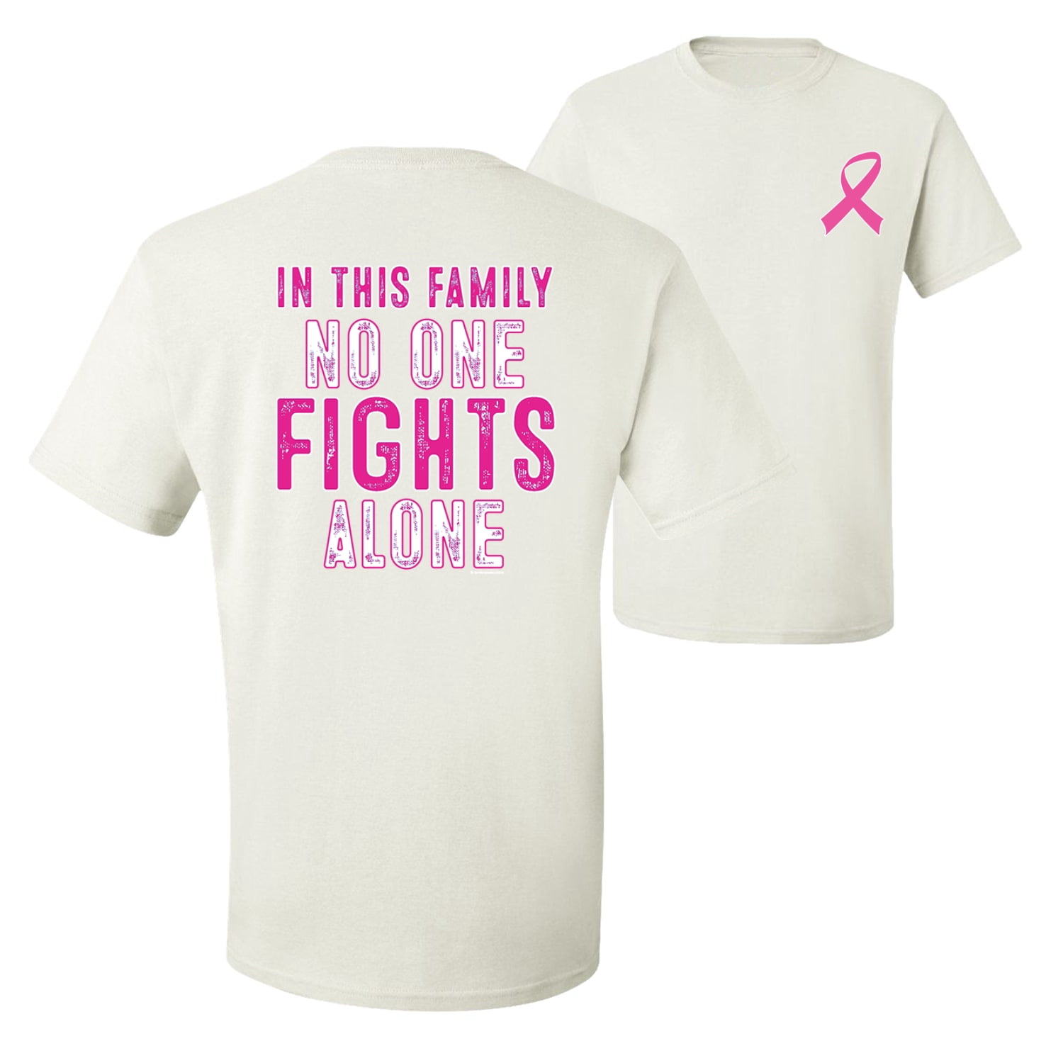 Nobody Fights Alone License Plate Breast Cancer Awareness Novelty Tag