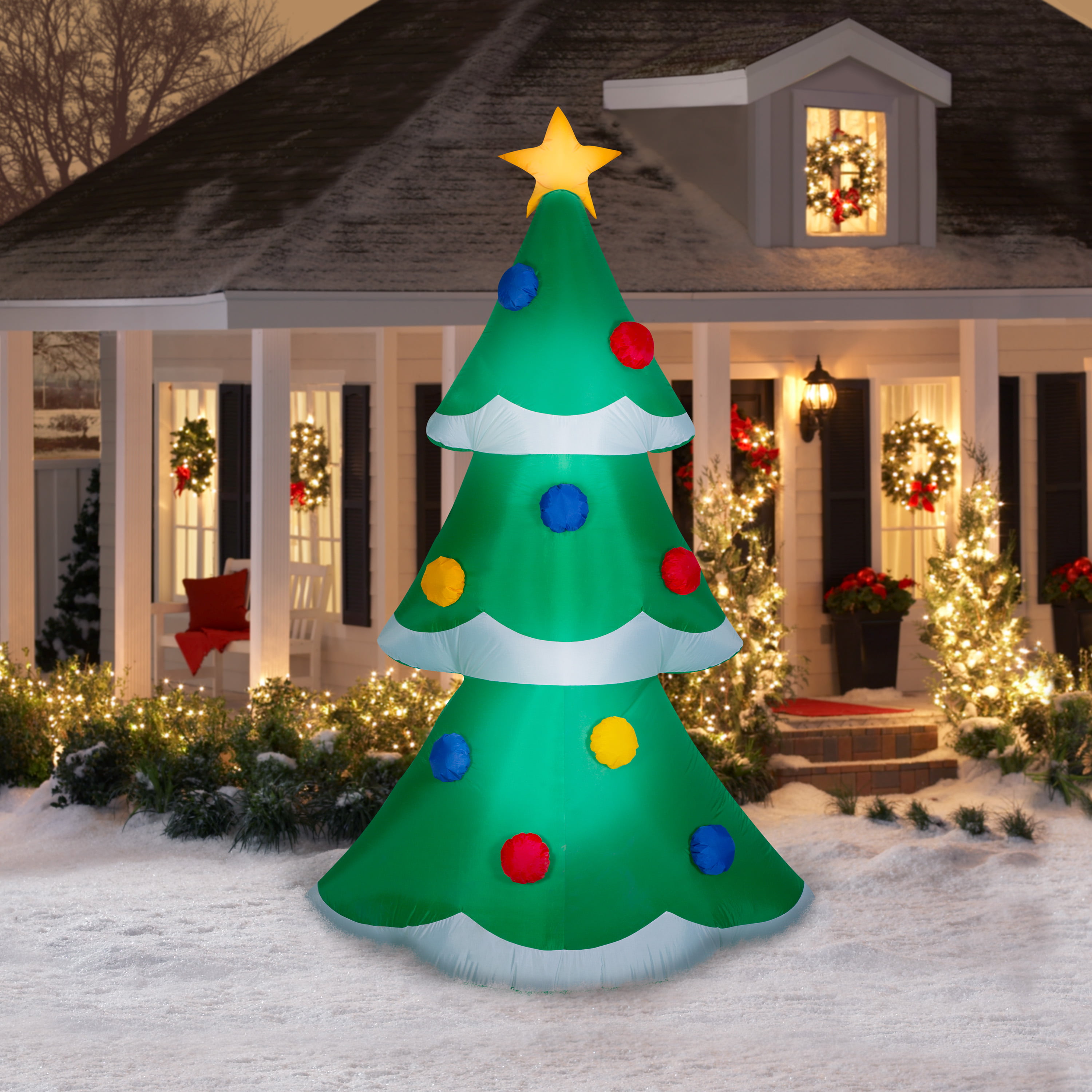 -CHRISTMAS TREE-Gemmy Industries AIRBLOWN CHRISTMAS Inflatable 9 FT TALL 