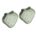 thumbnail image 3 of 2pcs Mini Cake Mold Baking Tray Cake Baking Pan DIY Cake Baking Tray Household Bakeware Pudding Mold (Silver Strawberry), 3 of 7