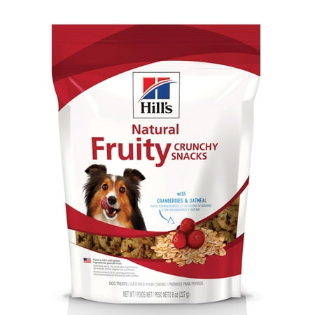 UPC 052742008974 product image for Hill's Natural Fruity Snacks with Cranberries & Oatmeal, Crunchy Dog Treats, 8 o | upcitemdb.com