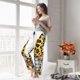 thumbnail image 5 of Fotbe Leopard Gnomes Pantalones de Pijama para Mujer, Pantalones de Dormir, Pantalones Pj con Cordón y Bolsillos-3X-Large, 5 of 6