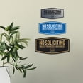 thumbnail image 4 of Fancy No Soliciting (Unless You Are Selling Cookies) Sign (Navy Blue/Gold) - Small, 4 of 5