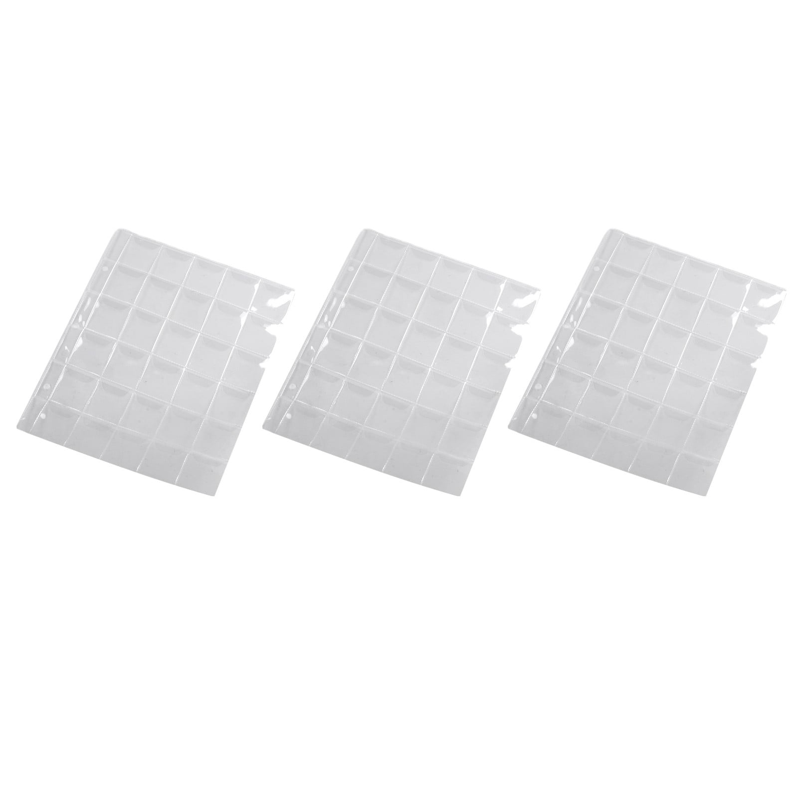 20 Pcs 7.87" x 9.84" Protection Cover, Transparent 30 Pockets Plastic Coin Holders Storage Pages Protector Sheets Sleeves