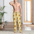 thumbnail image 2 of Balery Watercolor With Sunflowers Pantalones de pijama para hombre, pijama ultraligero, pantalón de descanso-3X-Large, 2 of 6