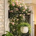 thumbnail image 6 of DefiDgd Iron Decorative Hanging Bracket,Vintage Bird with Leaf Wall Mounted Hook for Flower Baskets Planters Wind Chimes Lanterns Home Garden Patio Farmhouse Decoration(CC), 6 of 8