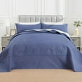 thumbnail image 2 of Oversized King Bedspreads, California King Quilt Sets, Extra Wide Large King Size Quilts for Bed, Lightweight Reversible Microfiber 3Pieces Cal King Quilt, 2 of 7