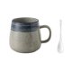 thumbnail image 1 of Taza de cerámica vintage de 380 ml, taza de té con cuchara, taza de café de oficina, taza de té for el hogar, taza de leche, 1 of 3