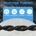thumbnail image 3 of Uxcell Silicone Tubing,6mm ID x 9.5mm OD Pure Silicon Tube High Temp Silicone Hose -3 ft Length/Black, 3 of 6