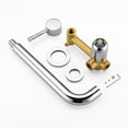 thumbnail image 3 of Sumerain Wall Mount Tub Faucet,Bathroom Tub Filler with Long Spout,Chrome,Single Left-Handed Handle, 3 of 7