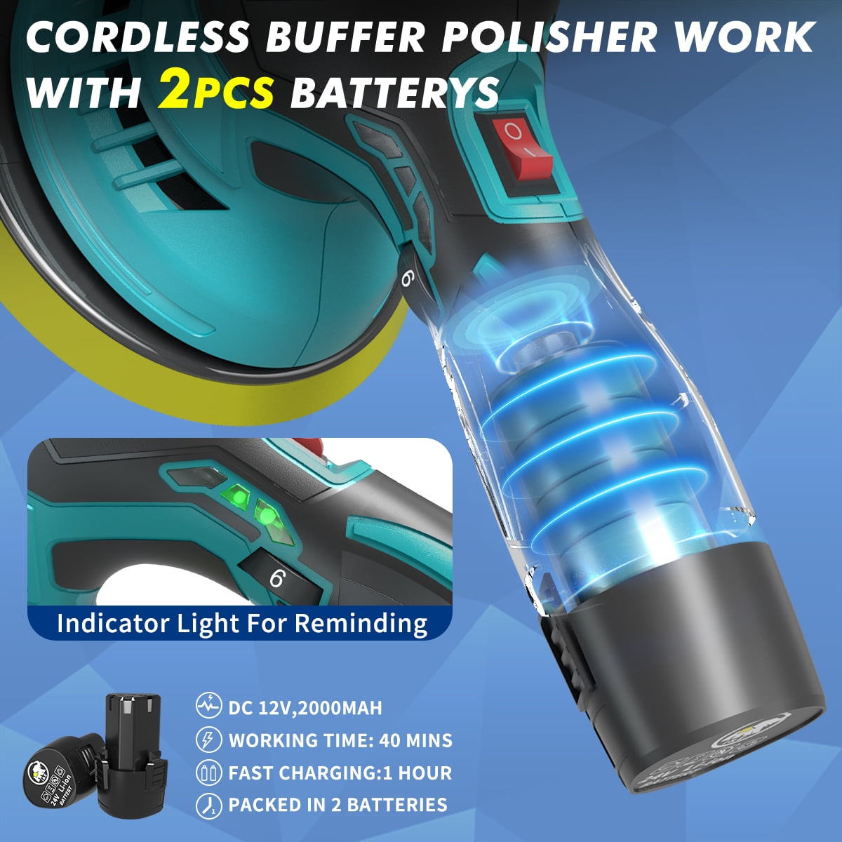 Amazon.com: Saker Cordless Buffing Bonnet Pad - 6 Inch 10PCS