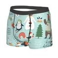 thumbnail image 2 of Disketp Christmas Winter Animals Men'S Boxer Briefs,Soft And Breathable Cotton Underwear With Comfortflex Waistband, 2 of 9