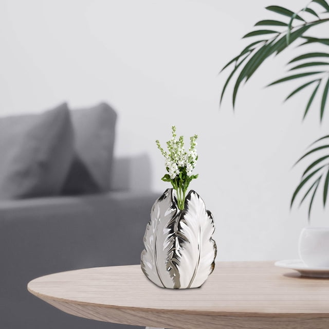 Jarrón de cerámica, colección de macetas, arreglos florales, maceta, florero para sala de estar, centro de mesa interior, fiesta, escritorio Estilo F