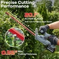 thumbnail image 2 of Cordless Hedge Trimmer, UNTIMATY 21V Electric Bush Trimmer with 20" Double Action Blade, Double Safety Handle, 3.0Ah Battery & Charger, for Shrub Cutting, Trimming,Grey, 2 of 8