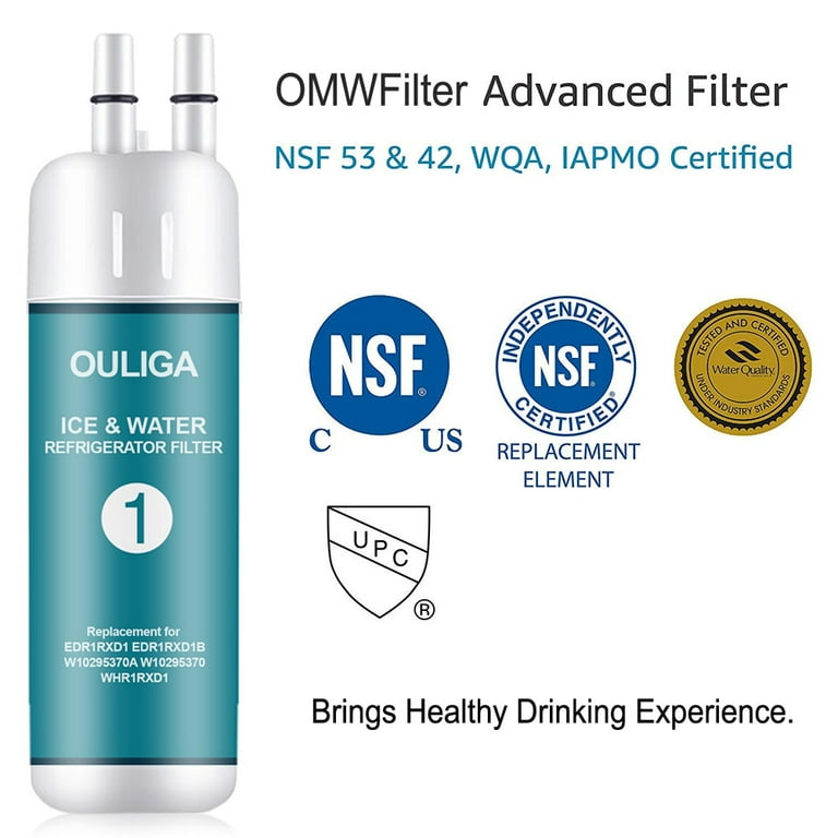 店内商品がすべてレジにて半額!! Filter Water EDR1RXD1 Replacement with Compatible 2-Pack, 冷蔵庫交換部品・アクセサリ