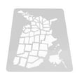 thumbnail image 6 of OUNONA Wall Paint Stencil for Drawing with Beige Plastic Map Template Large Designs for Home Office Shop Decor, 6 of 8